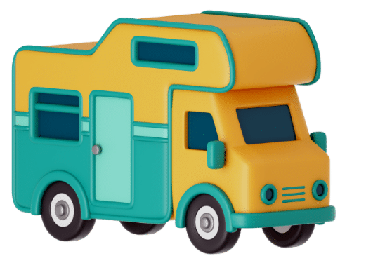 NTJH camper icoon illustratie